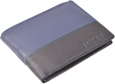 

Toffil Men Casual Black, Blue Genuine Leather Wallet(4 Card Slots)