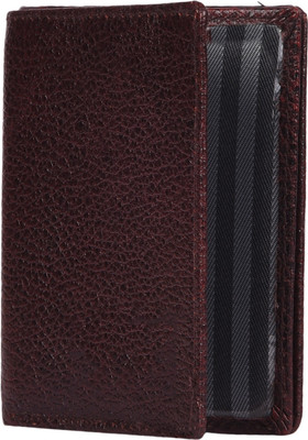 

Chappie Moustache Men Brown Genuine Leather Card Holder(10 Card Slots), Brownn-03