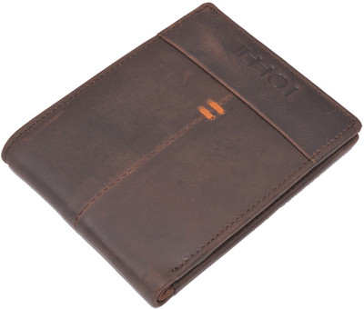 

Toffil Men Brown Genuine Leather Wallet(4 Card Slots), Smokey topaz brown