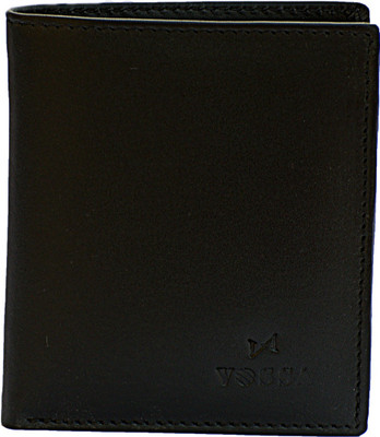

Vossa Men Black Genuine Leather Wallet(11 Card Slots)