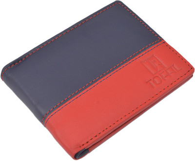 

Toffil Men Blue, Red Genuine Leather Wallet(4 Card Slots), Blue;lust red