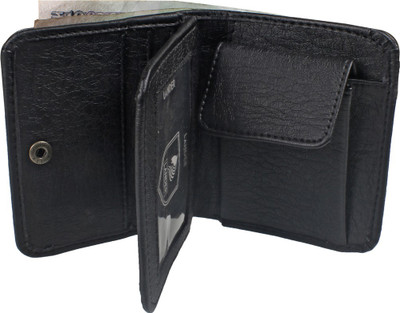 

LANDER Men Black Artificial Leather Wallet(9 Card Slots)