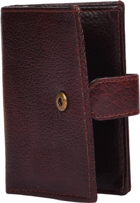 

Chappie Moustache Men Brown Genuine Leather Card Holder(8 Card Slots), Brown-005