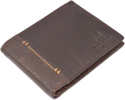 

Toffil Men Brown Genuine Leather Wallet(4 Card Slots)