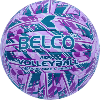 

BELCO Aero-3 Volleyball - Size: (Pack of 1, Multicolor, Purple