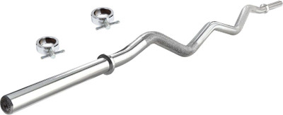

KRX 3 Feet (Curl) Weight Lifting Bar(Silver), Chrome