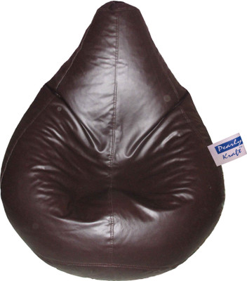 

PearlyKraft XXL Teardrop Bean Bag Cover (Without Beans)(Brown)