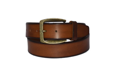 

Pellezzari Men Casual Tan Genuine Leather Belt