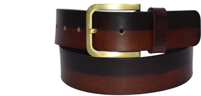

Pellezzari Men Casual Tan, Brown Genuine Leather Belt, Brown;tan
