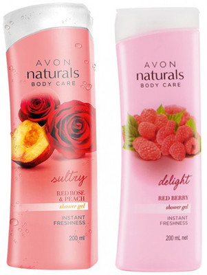 

Avon Anew Naturals Shower Gel (Mandarin & Jasmine - Red Berry)(400 ml, Pack of 2)
