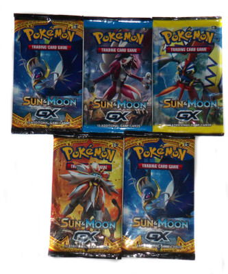 

RBS Pokemon Sun N Moon Series Trading Card Pack of 5 (Random)(Multicolor)