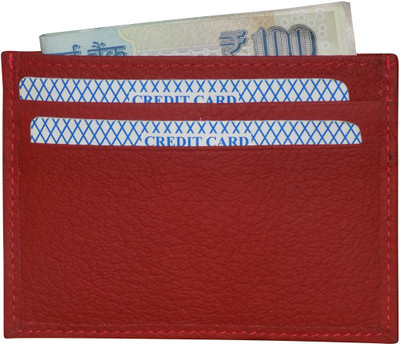 

Style 98 Fashion 4 Card Holder(Set of 1, Red)
