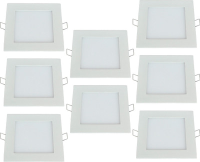 

Bene 12w Square Panel, Color of LED White (Pack of 8 Pcs) Recessed Ceiling Lamp