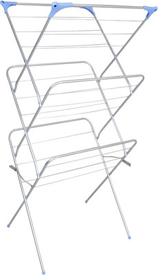 

Peng Essentials Arier Iron Floor Cloth Dryer Stand(Grey, Blue)
