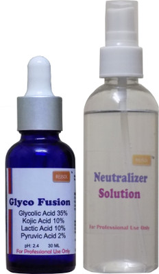 

REJSOL Glyco Fusion Peel Glycolic acid 35, Kojic 10%, Lactic 10, Pyruvic 2, 30mlwith 100 ml Neutralizer(30 ml)