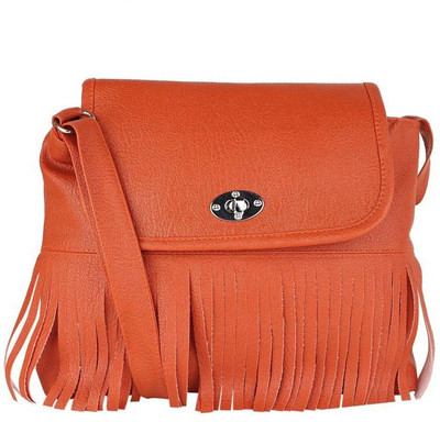 

elli fashion Sling Bag(Orange)