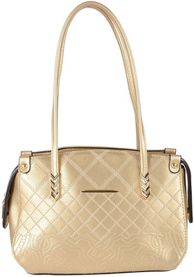 

lavu&me Hand-held Bag(Gold, Beige), Beige;gold