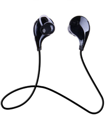 JMR Q7 Jogger Bluetooth Headset with Mic(Black, In the Ear)