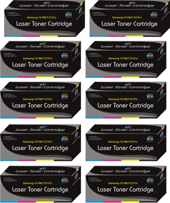 

Printstar 101 Black Toner Cartridge Comaptible For Samsung 101 Toner/Mlt-d101s - Pack of 10 Single Color Ink Toner(Black)
