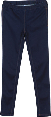 

US Polo Kids Slim Girls Blue Jeans, Dark blue