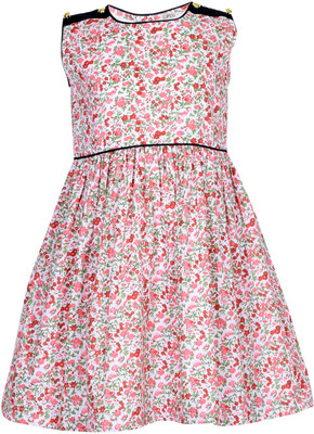 

Sambu Girls Midi/Knee Length Party Dress(Pink, Sleeveless