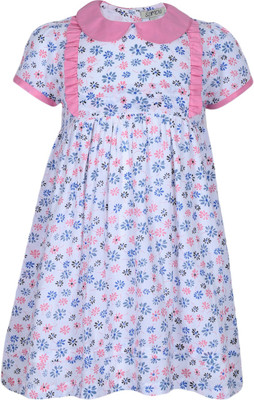 

Sambu Girls Midi/Knee Length Party Dress(Multicolor, Half Sleeve