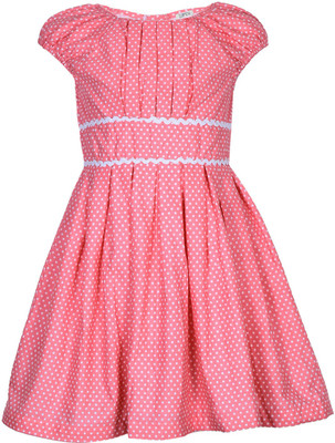 

Sambu Girls Midi/Knee Length Party Dress(Pink, Half Sleeve