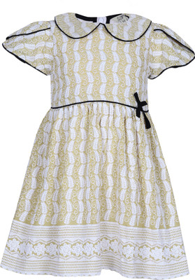 

Sambu Girls Midi/Knee Length Party Dress(Yellow, Cap Sleeve