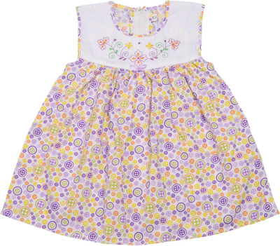 

Littly Girls Midi/Knee Length Casual Dress(Multicolor, Sleeveless, Purple