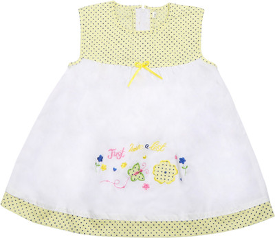 

Littly Girls Midi/Knee Length Casual Dress(Multicolor, Sleeveless, Yellow