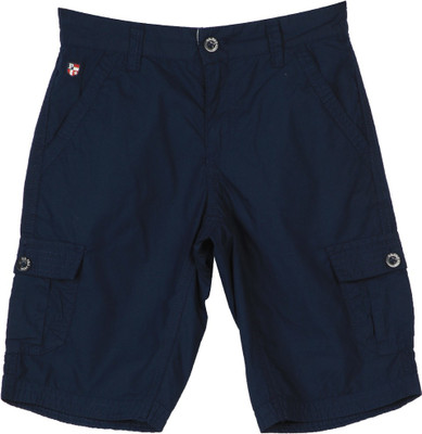 

US Polo Kids Short For Boys Casual Solid Cotton(Dark Blue, Pack of 1, Navy