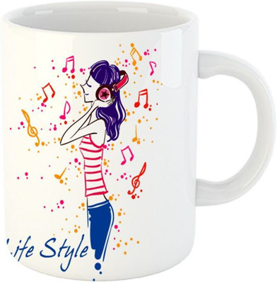 

The Brand Makerz coffee TBM (96) Ceramic Mug(325 ml), Multicolor