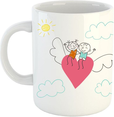 

The Brand Makerz coffee TBM (124) Ceramic Mug(325 ml), Multicolor