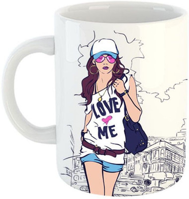 

The Brand Makerz coffee TBM (29) Ceramic Mug(325 ml), Multicolor