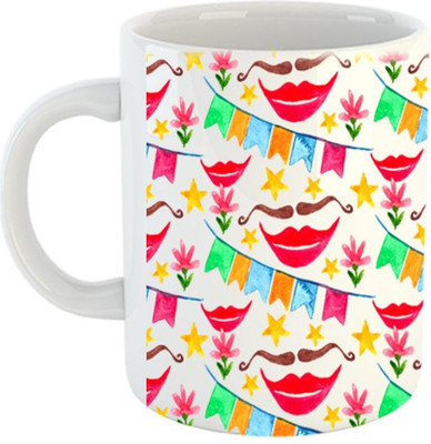 

The Brand Makerz coffee TBM (65) Ceramic Mug(325 ml), Multicolor