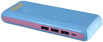

SUPER 20000 mAh Power Bank (1307, PORTABLE BATTERY CHARGER)(Blue, Pink, Lithium-ion)
