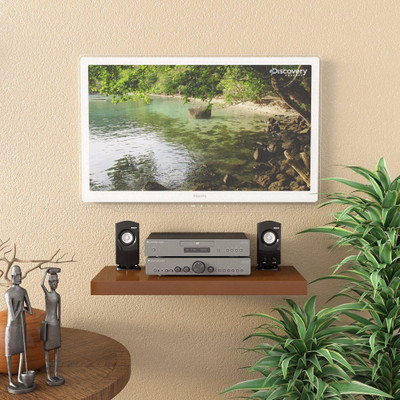 

Onlineshoppee Flotante 24 Inches MDF Wall Shelf(Number of Shelves - 1, Brown)