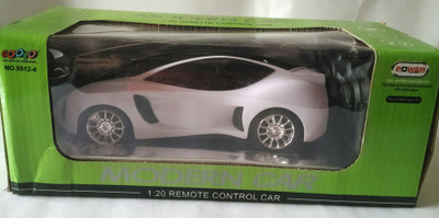 

KVN MODERN CAR WITH REMOTE CONTROL(White, Black), Black;white