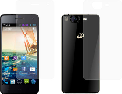 CASE CREATION Front and Back Screen Guard for Micromax Canvas Knight A350(Pack of 2)