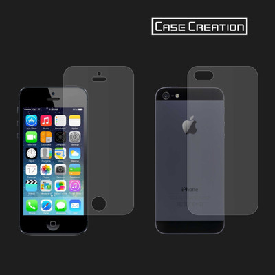 Case Creation Front and Back Screen Guard for 5SE, Apple iPhone 5, 5S(Pack of 2)