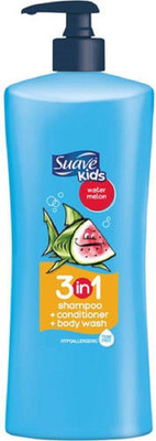 

Suave Kids 3 in 1 Shampoo+Conditioner+Body Wash (Water Melon)(827 ml)
