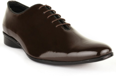

Buckle Up Formal Leather Shoes Lace Up For Men(Brown