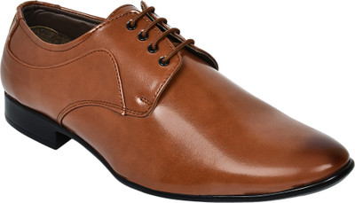 

Lagom Men's Tan Formal Shoes Lace Up For Men(Tan