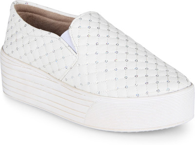 

STEEMO Slip On Sneakers For Women(White
