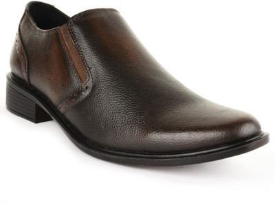 

Buckle Up Formal Leather Shoes Slip On For Men(Brown