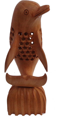 

LAVANSHI 6" Kadamba Wood Dolphin Decorative Showpiece - 15 cm(Wooden, Brown)