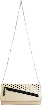 

I Define You Women Evening/Party Beige PU Sling Bag