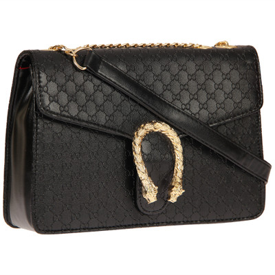 

aaradhya creations Girls Casual Black PU Sling Bag