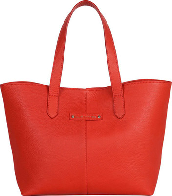 

Justanned Women Casual Red Genuine Leather Tote