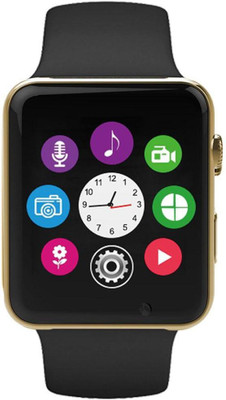

Koloredge A1 Bluetooth Touch Screen for Android and IOS Gold Smartwatch(Gold Strap Free Size)